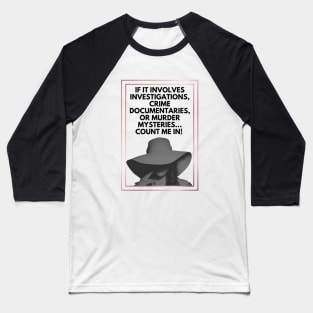 Mystery Woman Baseball T-Shirt